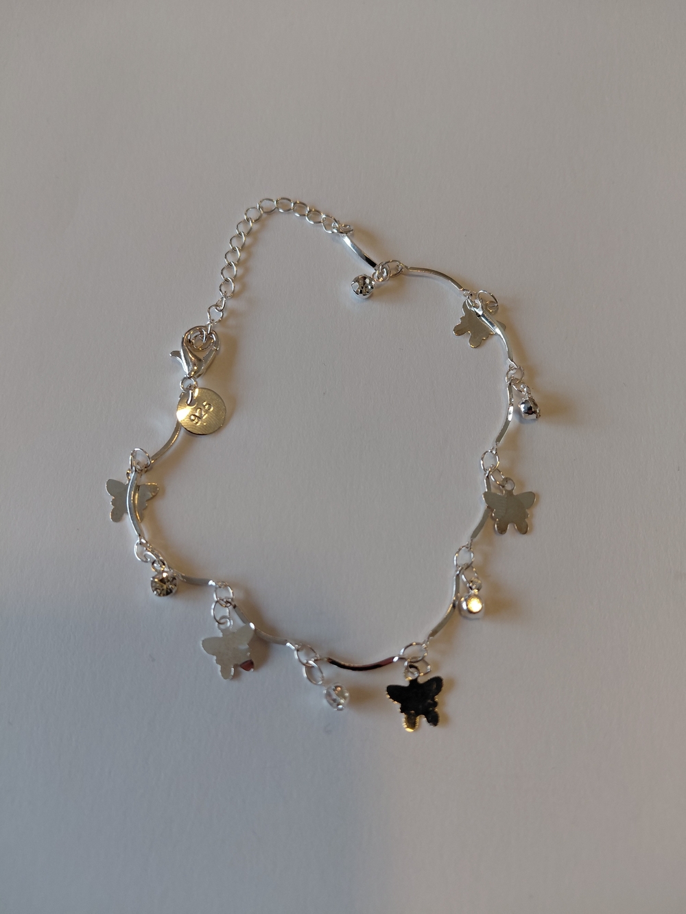 Silver 925 Butterfly Charm Bracalet  - Silver Charm